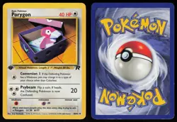 Porygon 48/82 Uncommon Team Rocket 1st Edition Pokemon - Image 3