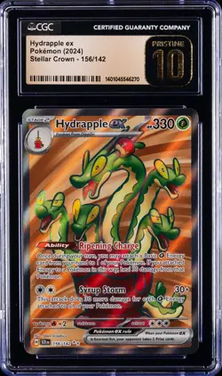 2024 POKEMON STELLAR CROWN #156 HYDRAPPLE EX CGC 10 PRISTINE - Image 1