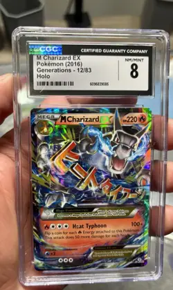 Pokemon M Charizard EX Generations 12/83 Holo Ultra Rare CGC 8 - Image 3