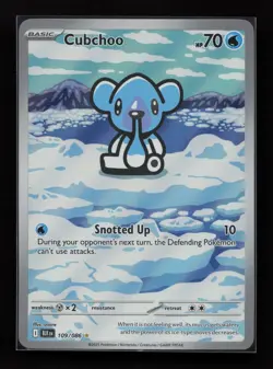 Cubchoo 109/086 Illustration Rare Black Bolt Pokemon Near Mint - Image 1