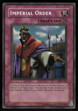 Imperial Order PSV-104 PSV Secret Rare Reverse Foil Error Yu-Gi-Oh - Image 1