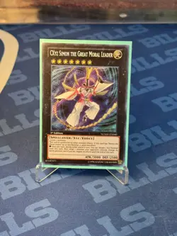 YUGIOH CXYZ SIMON THE GREAT MORAL LEADER NUMH-EN040 1ST SECRET NM - Image 1