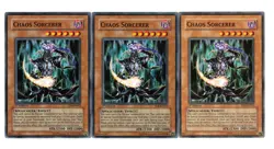 Yugioh- 3X Chaos Sorcerer - Common - 1st Edition - SD6-EN012 - Near Mint - Image 1