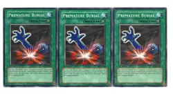Yugioh- 3X Premature Burial - Common - 1st Edition - SD3-EN018 - Light Play - Image 1