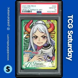 2024 ONE PIECE WINGS OF THE CAPTAIN #OP06-022 YAMATO LEADER ALTERNATE ART PSA 10 - Image 1