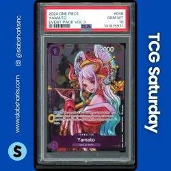 2024 ONE PIECE #P-046 YAMATO EVENT PACK PROMO VOLUME 3 PSA 10 - Image 1