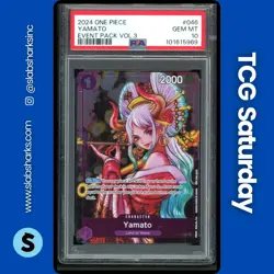 2024 ONE PIECE #P-046 YAMATO EVENT PACK PROMO VOLUME 3 PSA 10 - Image 1