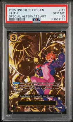 2025 ONE PIECE OP13-CARRYING ON HIS WILL SPECIAL ALTERNATE ART LILITH PSA 10 - Image 1