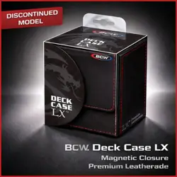BCW Black Deck Box LX Gaming Card Holder Magnet Magic Gathering MTG Storage Case - Image 2