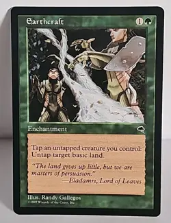 Mtg 🔥🔥 Earthcraft 🔥🔥 Tempest NM/LP 🌟 RARE 🌟 Vintage Magic The Gathering - Image 1