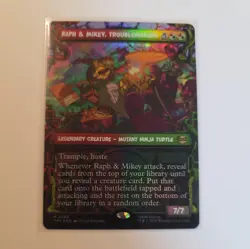 Raph & Mikey, Troublemakers Showcase Foil 0250 - TMNT - MTG - Ships now! - Image 1