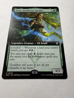 Nissa, Worldsoul Speaker (Borderless Art) Commander: Aetherdrift Regular - Image 1