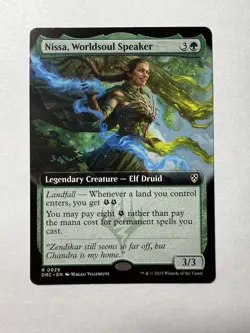 Nissa, Worldsoul Speaker (Borderless Art) Commander: Aetherdrift Regular - Image 2