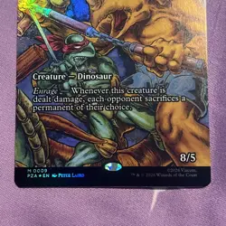 Silverclad Ferocidons (Borderless Foil) 0009 PZA Ninja Turtles - NM - In Hand - Image 3