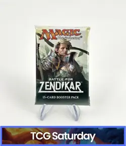 MAGIC THE GATHERING MTG TCG BATTLE FOR ZENDAKAR 15 CARD BOOSTER PACK SEALED - Image 1