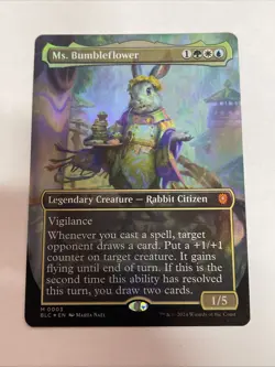 Ms. Bumbleflower (Borderless) Commander: Bloomburrow Foil #3 M - Image 1