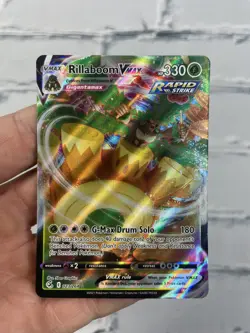 Pokemon TCG Rillaboom VMAX Fusion Strike 023/264 Holo Ultra Rare - Image 1