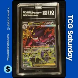 2026 POKEMON ASCENDED HEROES MEGA GENGAR EX SPECIAL ILLUSTRATION RARE TAG 10 - Image 1