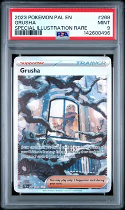 2023 POKEMON PAL EN-PALDEA EVOLVED SPECIAL ILLUSTRATION RARE #268 GRUSHA PSA 9 - Image 1