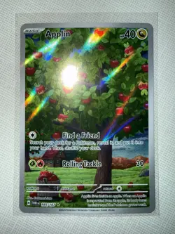 Applin 185/167 Twilight Masquerade Pokemon TCG Illustration Card Sv06 - Image 1