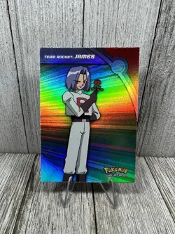 2000 Topps Pokemon Series 3 #HV4 Heroes Villains Team Rocket: James Rainbow Foil - Image 1