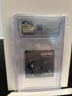 1999 Pokemon Artbox Series 1 Stickers Ash #Pr18 Prizm Holo Pokemon Card CGC 9 - Image 2