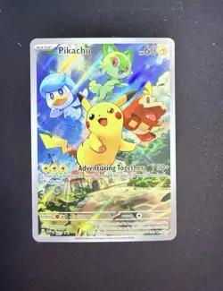Pikachu Paldea Evolved ETB Promo #027 NM Condition Pokemon TCG - Image 1