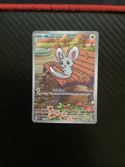 Pokemon - Black Bolt - Minccino 152/086 - Illustration Rare Holo NM - Image 1