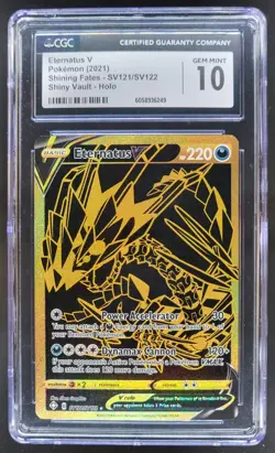 2021 Pokemon Sword & Shield Shining Fates Eternatus VMAX Shiny Vault CGC 10 CB6 - Image 1