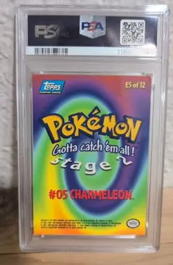 Vintage 1999 Pokemon Charmeleon #5 Topps Movie Edition #E5 PSA 5! - Image 2