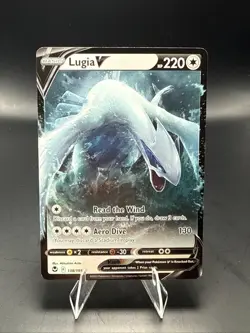 Pokemon Lugia v TCG Silver Tempest Holo Ultra Rare Card 138/195 B - Image 1
