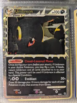 Pokemon Umbreon Prime Ultra Rare Holo 86/90 Undaunted Stage 1 100 HP 2010 - Image 1
