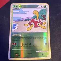 Pokemon Card - Shuckle HeartGold SoulSilver 11/123 Reverse Holo - Image 1