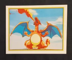 Charizard #123 Pokemon Merlin Topps Series 2 Sticker - Image 1