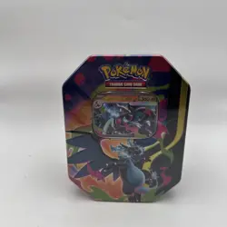 Pokemon TCG Mega Charizard X ex Tin 4 Booster Packs & Charizard Promo Sealed - Image 1