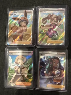 Pokemon Full Art Trainer 4 Card Lot - Image 1