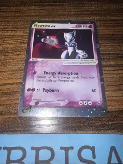 Pokemon TCG Mewtwo EX Ruby & Sapphire Ultra Rare Holo 101/109 Swirl LP Nintendo - Image 3