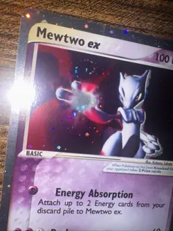 Pokemon TCG Mewtwo EX Ruby & Sapphire Ultra Rare Holo 101/109 Swirl LP Nintendo - Image 4