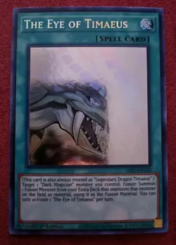 🔥 Yugioh GFP2-EN183 The Eye of Timaeus GHOST RARE 1ST EDITION NEAR MINT - Image 1