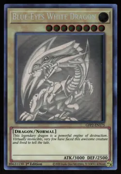 Blue-Eyes White Dragon (Ghost Rare) GFP2-EN175 1st Edition Yu-Gi-Oh - Image 1
