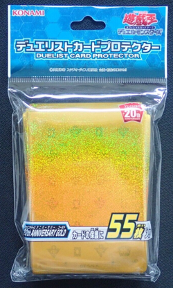 YUGIOH OCG GOLD 20TH ANNIVERSARY MILLENIUM PUZZLE KONAMI SLEEVES 55 - NEW SEALED - Image 1