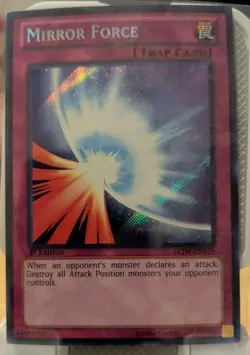 Mirror Force LCJW-EN130 EURO Secret Rare 1st Edition Yu-Gi-Oh - Image 1