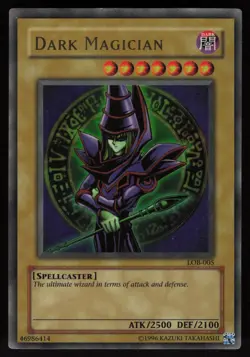 Dark Magician LOB-005 LOB The Legend of Blue Eyes White Dragon Yu-Gi-Oh - Image 1