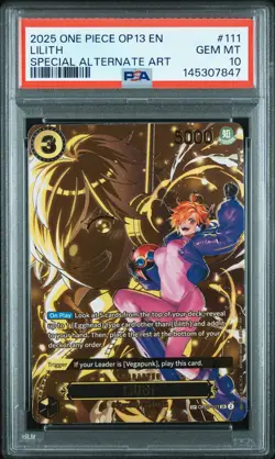 2025 ONE PIECE OP13-CARRYING ON HIS WILL SPECIAL ALTERNATE ART LILITH PSA 10 - Image 1