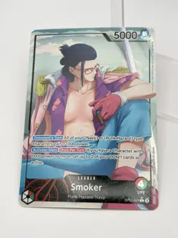 Smoker OP10-001 Alternate Alt Art Leader Parallel One Piece TCG NM ENGLISH - Image 3