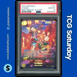2024 ONE PIECE OP07-500 YEARS IN THE FUTURE SPECIAL ALTERNATE ART O-NAMI PSA 10 - Image 1