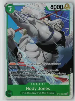 Hody Jones (035) OP06-035 One Piece Wings of the Captain Super Rare Near Mint - Image 1