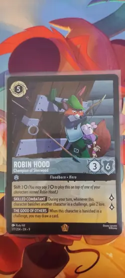 Robin Hood – Champion of Sherwood Disney Lorcana: Fabled Cold Foil 177/204 - Image 4