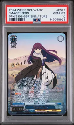 2024 WEISS SCHWARZ FRIEREN: BEYOND JOURNEY'S END SSP SIG "MAGE" FERN PSA 10 - Image 1