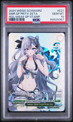2024 WEISS SCHWARZ SP STAMP #E21 SUMMER SPLASH PARTY! VESTIA ZETA PSA 10 - Image 1